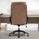 DC-370 Smooth Latte Leather Desk Chair