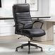 Dunwell Smooth Black Leather Desk Chair