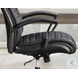 Dunwell Smooth Black Leather Desk Chair