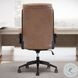 Dunwell Smooth Latte Leather Desk Chair