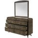 Rex Walnut Rectangular Dresser Mirror