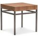 Collins Nocino and Black Oxide Square Side Table