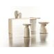 Antibes Pumice Pedestal Side Table