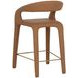 Avenlee Milliken Cognac Upholstered Counter Height Stool