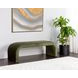 Aria Bergen Olive Upholstered 60" Accent Bench