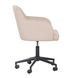Sydney Taupe Performance Fabric Upholstered Swivel Desk Chair