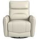 Rodger Del Mar Cream Leather Swivel Glider Power Recliner with USB Charging