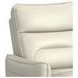 Rodger Del Mar Cream Leather Swivel Glider Power Recliner with USB Charging