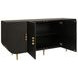 Deluca Black 4 Door Buffet