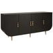 Deluca Black 4 Door Buffet