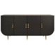 Deluca Black 4 Door Buffet