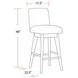 Escape Neutral Swivel Bar Stool