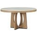 Escape Glazed Natural Oak 54" Round Dining Table