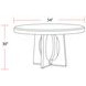 Escape Glazed Natural Oak 54" Round Dining Table
