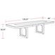 Escape Glazed Natural Oak 84" Extendable Dining Table