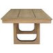 Escape Glazed Natural Oak 84" Extendable Dining Table