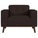 Fate Pebble Brown Upholstered Chair