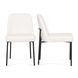 Sydney Cream Upholstered Dining Chair Set of 2