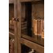 Mosaic Rich Golden Brown and Bronze 2 Glass Door Mulholland Display Cabinet with LED