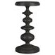Atrium Black Round Granite Top Accent Table