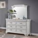 Lyndhurst Vintage White Rectangular Dresser Mirror