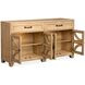 Coventry Honey Maple 4 Glass Door Buffet with LED