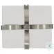 Fusion Chrome Bubble Glass Accent Table