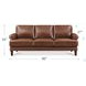 Soleil Brandy Leather 80" Sofa