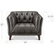 Trix Ash Gray Leather Living Room Set