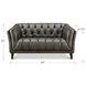 Trix Ash Gray Leather Living Room Set