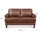 Soleil Brandy Leather 58" Loveseat