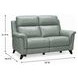 Kester Lorenzo Mint Leather 63" Power Reclining Loveseat with Power Headrest and USB Charging