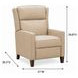 Moore Cashmere Stone Leather Push Thru The Arms Recliner