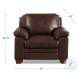 Ironvale Chestnut Top Grain Leather Chair