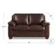 Ironvale Chestnut Leather 62" Loveseat
