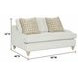 Wilmington Copenhagen 60" Loveseat with 2 Pillows