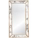 Dion Gold Leaf Antiqued Rectangular Floor Mirror