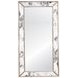 Dion Silver Leaf Antiqued Rectangular Floor Mirror
