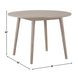 Willow Tan 42" Round Dining Table