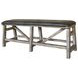 Lodge Black Upholstered 60" Counter Bench