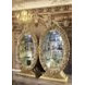 Seville Gold 2 Door Curio Cabinet with LED
