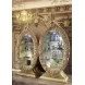 Seville Gold 2 Door Curio Cabinet with LED