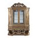 Constantine Brown and Gold 6 Door Curio Cabinet with LED