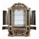 Constantine Brown and Gold 6 Door Curio Cabinet with LED