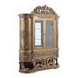 Constantine Brown and Gold 6 Door Curio Cabinet with LED