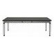 Varian II Black 90" Extendable Rectangular Glass Top Dining Table