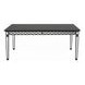 Varian II Black 90" Extendable Rectangular Glass Top Dining Table
