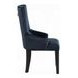 Varian II Dark Navy Upholstered Side Chair with Nailhead Trim