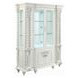 Vanaheim Antique White 4 Door Curio Cabinet with LED