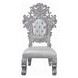 Valkyrie Antique Platinum Upholstered Side Chair with Nailhead Trim Set of 2